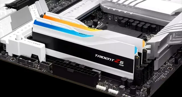 Оперативная память DDR5 32 Gb 6000 MHz G.Skill TRIDENT Z5 RGB White (F5-6000J3238F16GX2-TZ5RW) купить! 