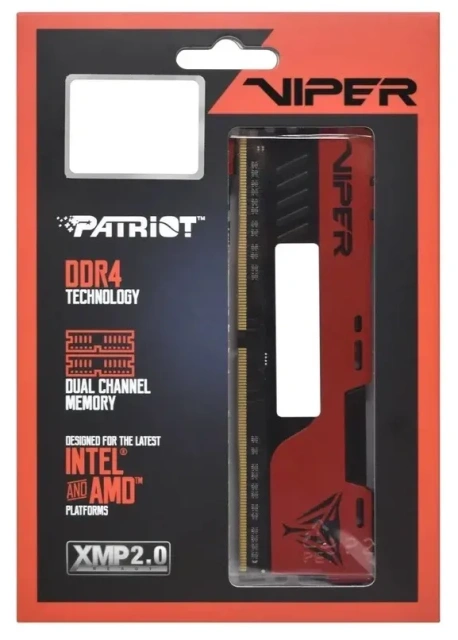 Оперативная память DDR4 64 ГБ 3200 МГц Patriot Viper Elite II Red (PVE2464G320C8K) модулей 2 шт. купить! 