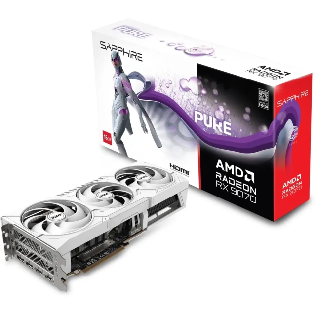 Видеокарта Sapphire Radeon RX 9070 Pure OC 16GB (11349-02-20G) купить! 