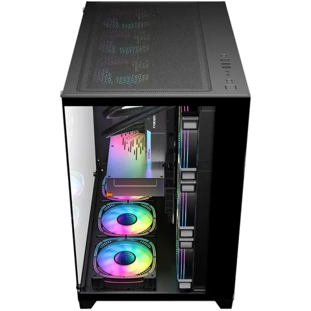 Компьютерный корпус 1STPLAYER MEGAVIEW MV8-TP Black (MV8-TP-BK) купить! 