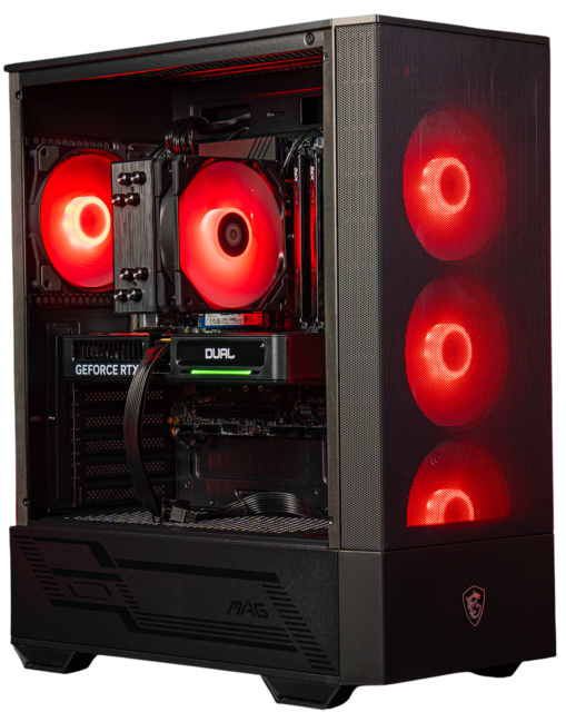 Игровой компьютер 991669 (Ryzen 5 7500F 3.7 ГГц/AMD B650/32 ГБ DDR5 6.0 ГГц/1024 ГБ SSD/RTX 5060 8 ГБ/Wi-Fi/650W/MSI MAG FORGE 111R ARGB TG Черный) - купить по выгодной цене!