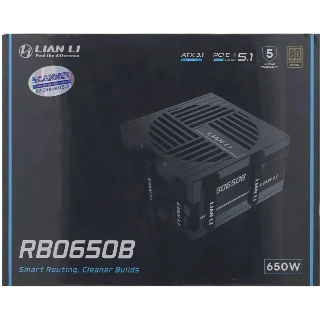 Блок питания Lian Li 650W BX0650B Black (G9P.BX0650B.B000.RU) 16 Pin (PCIe 5.1 Connector Cable Details) купить! 