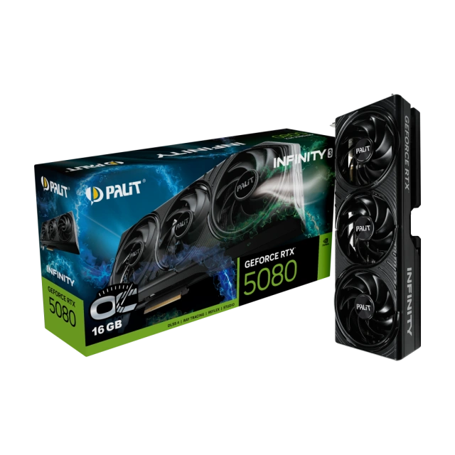 Видеокарта Palit GeForce RTX 5080 Infinity 3 OC (NE75080U19T2-GB2035S) купить! 