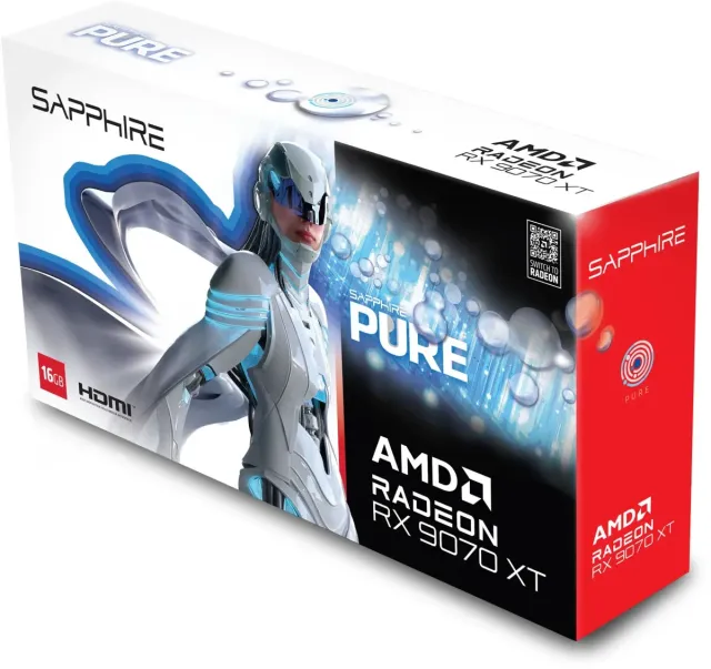 Видеокарта Sapphire Radeon RX 9070 XT PURE GAMING OC (11348-02-20G) купить! 