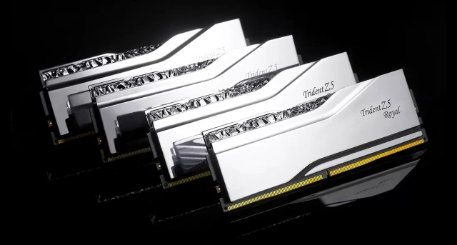 Оперативная память DDR5 32 Gb 6000 MHz G.Skill TRIDENT Z5 ROYAL RGB Silver (F5-6000J2836G16GX2-TR5S) купить! 