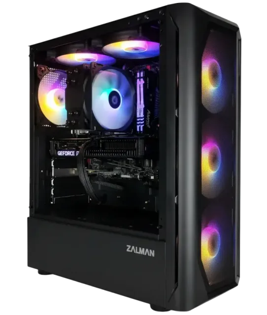 Офисный компьютер 990505 (Core i5-12400 2,5 ГГц/Intel B760/16 ГБ DDR4 3,6  ГГц/1024 ГБ SSD/Wi-Fi/650W/Zalman N4) - купить! 