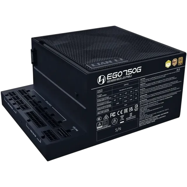 Блок питания Lian Li 750W EG0750G Black (G9P.EG0750G.B000.RU) 16 Pin (PCIe 5.1 Connector Cable Details) купить! 