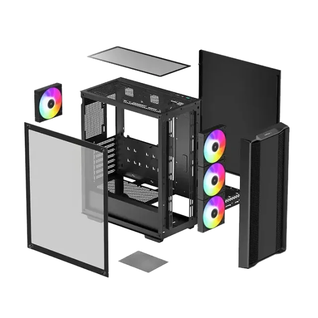 Компьютерный корпус Deepcool CC560 ARGB V2 Black (R-CC560-BKTAA4-G-2) купить! 
