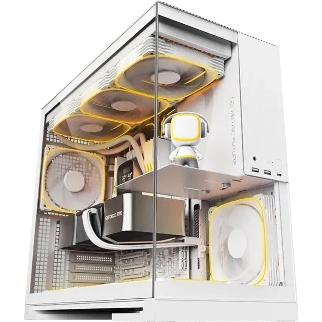 Компьютерный корпус Geometric Future Model 5 ARGB White with fans (1AM5WKWT01100) купить! 