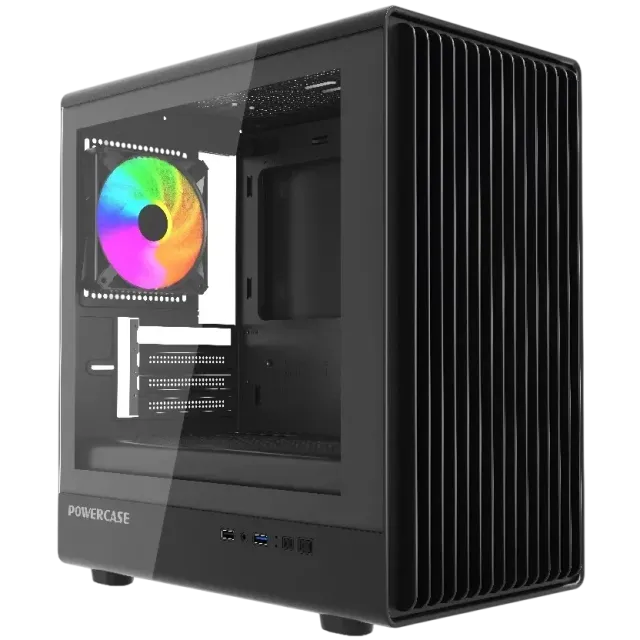 Компьютерный корпус Powercase Mistral Micro C4B ARGB Black (CMMCB-A4) купить! 