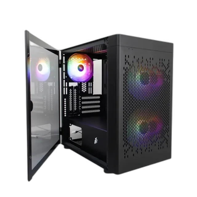 Компьютерный корпус 1STPLAYER DK D3-B LED (D3-B-BK-2F1P-1F1) Black купить! 