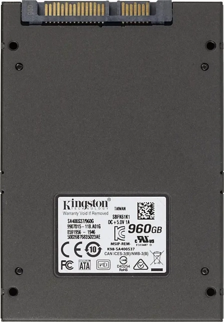Твердотельный накопитель Kingston 960 Gb A400 SA400S37/960G купить! 