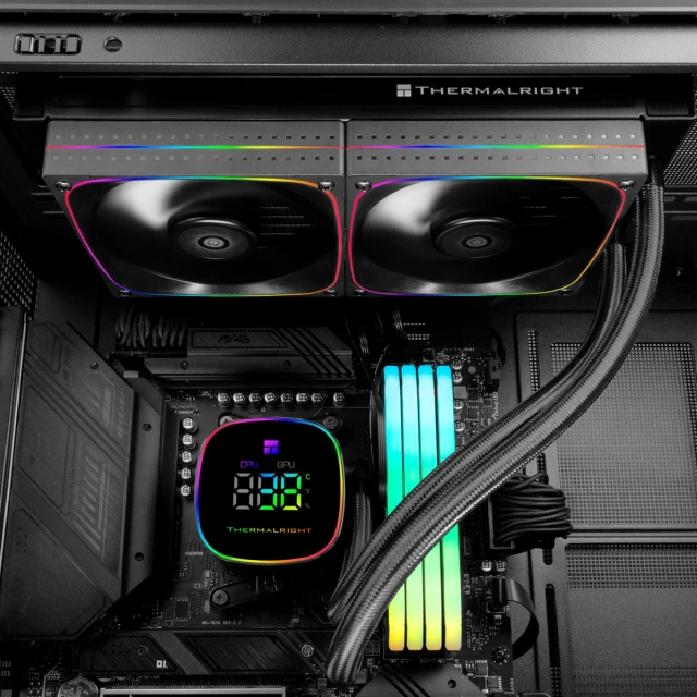 Система жидкостного охлаждения для процессора Thermalright Frozen Horizon 240 Digital ARGB Black (TRFH240DAB) купить! 