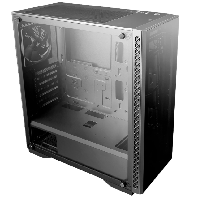 Компьютерный корпус Deepcool MATREXX 50 ADD-RGB 4F без БП, боковое окно (закаленное стекло), 3xRGB LED 120мм ветилятора спереди и 1xRGB LED 120мм ветилятора сзади, черный, ATX (DP-ATX-MATREXX50-AR-4F-NE) купить! 