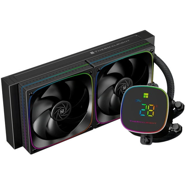 Система жидкостного охлаждения для процессора Thermalright Frozen Horizon 240 Digital ARGB Black (TRFH240DAB) купить! 
