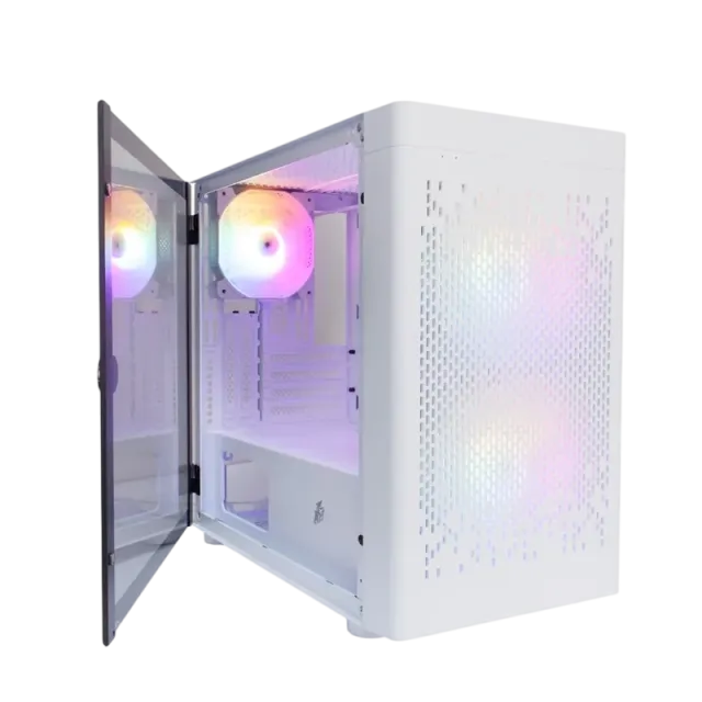 Компьютерный корпус 1STPLAYER DK D3-B LED (D3-B-WH-2F1P-W-1F1-W) White купить! 