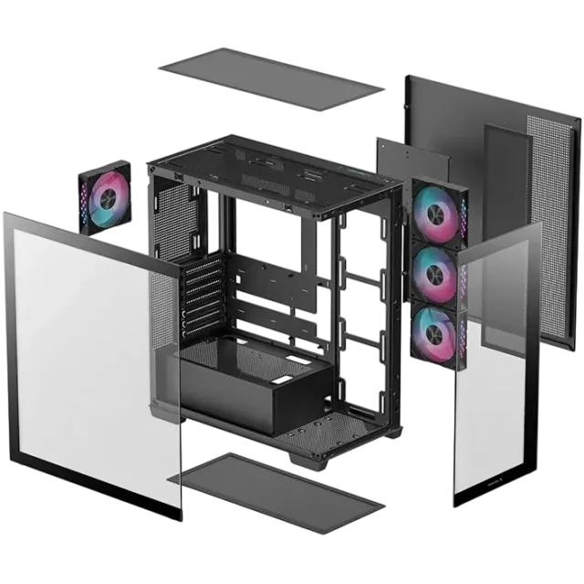 Компьютерный корпус Deepcool CG580 4F Chamber RGB Black (R-CG580-BKADA4-G-1) купить! 