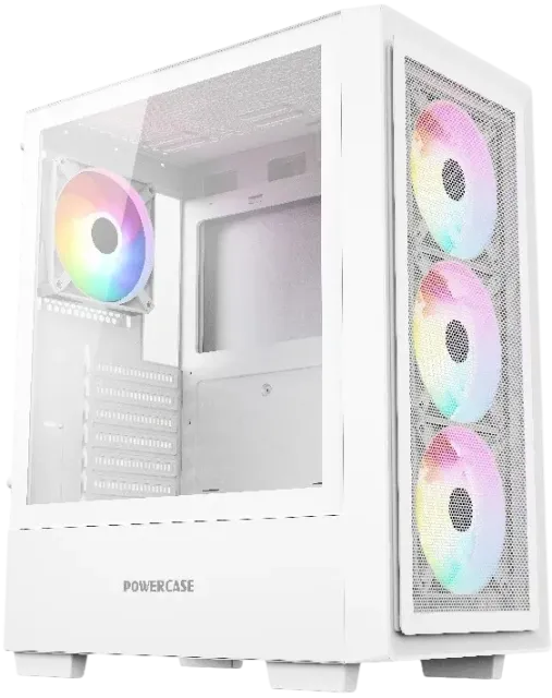 Компьютерный корпус Powercase Mistral AY4W ARGB TG White (CMAYW-A4) купить! 