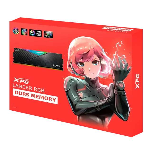 Оперативная память DDR5 32 ГБ 6400 МГц ADATA XPG LANCER RGB Black (AX5U6400C3216G-DCLARBK) модулей 2 шт. купить! 