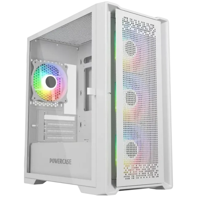 Компьютерный корпус Powercase ByteFlow Micro ARGB TG White (CAMBFW-A4) купить! 