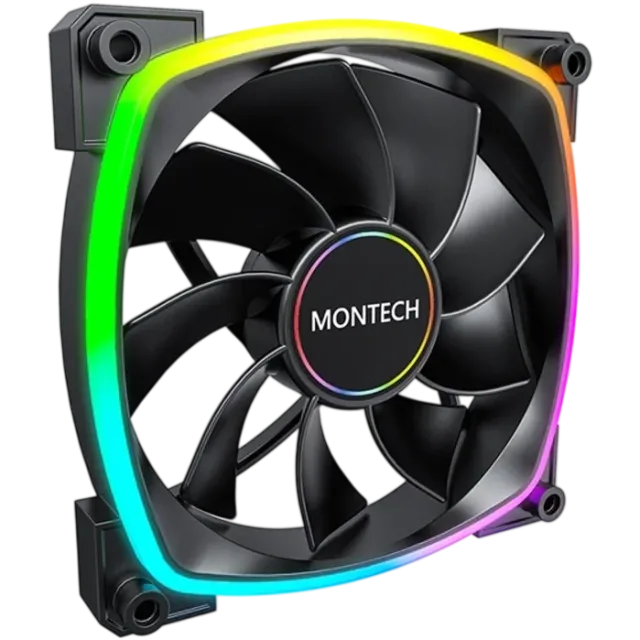 Вентилятор для корпуса Montech RX140 Reverse ARGB Black (RX140B) PWM купить! 