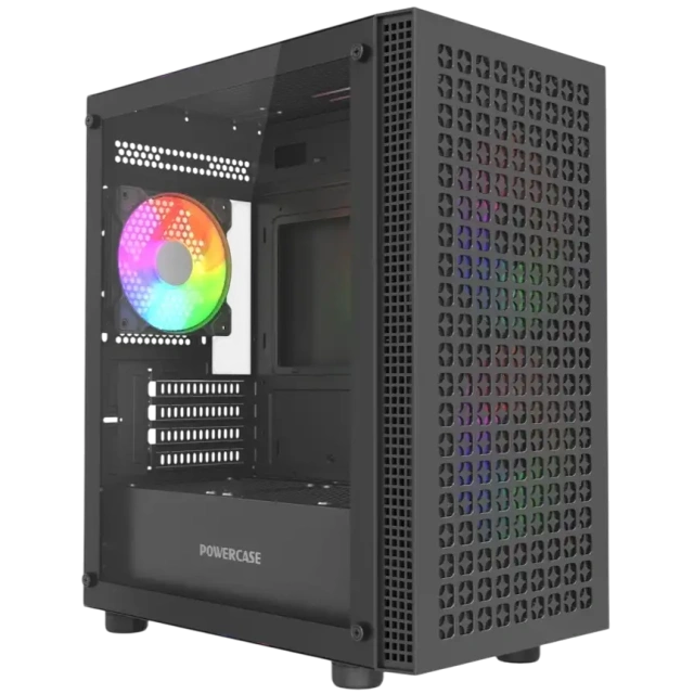 Компьютерный корпус Powercase Mistral Micro EM18 TG ARGB Black (CMMEM18B-A3) купить! 