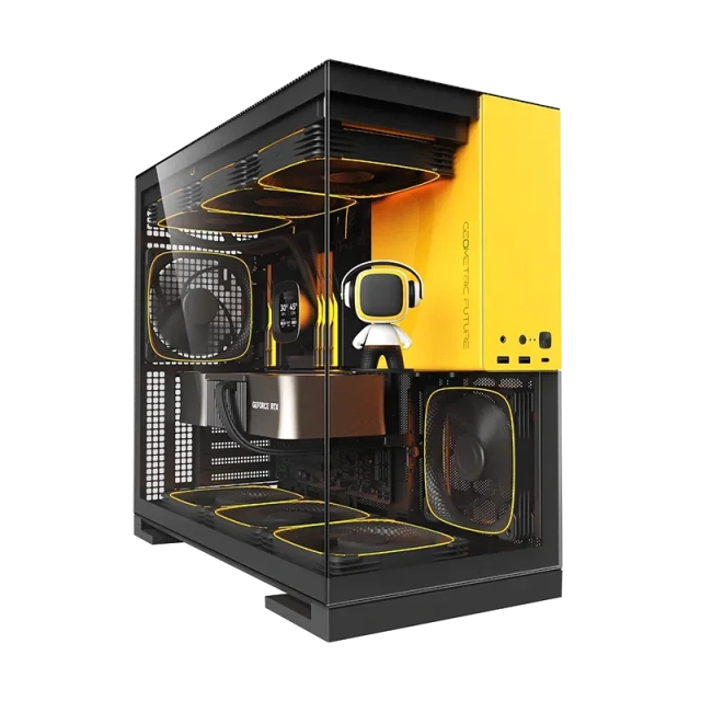 Игровой компьютер 992939 (Ryzen 9 9900X 4.4 ГГц/AMD X870/32 ГБ DDR5 6.0 ГГц/1024 ГБ SSD/RTX 5060 Ti 16 ГБ/Wi-Fi/850W/Geometric Future Model 5 ARGB Black Yellow) - купить по выгодной цене!
