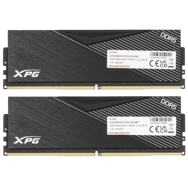 Оперативная память DDR5 32 Gb 6400 MHz ADATA XPG LANCER Black (AX5U6400C3216G-DCLABK) купить! 