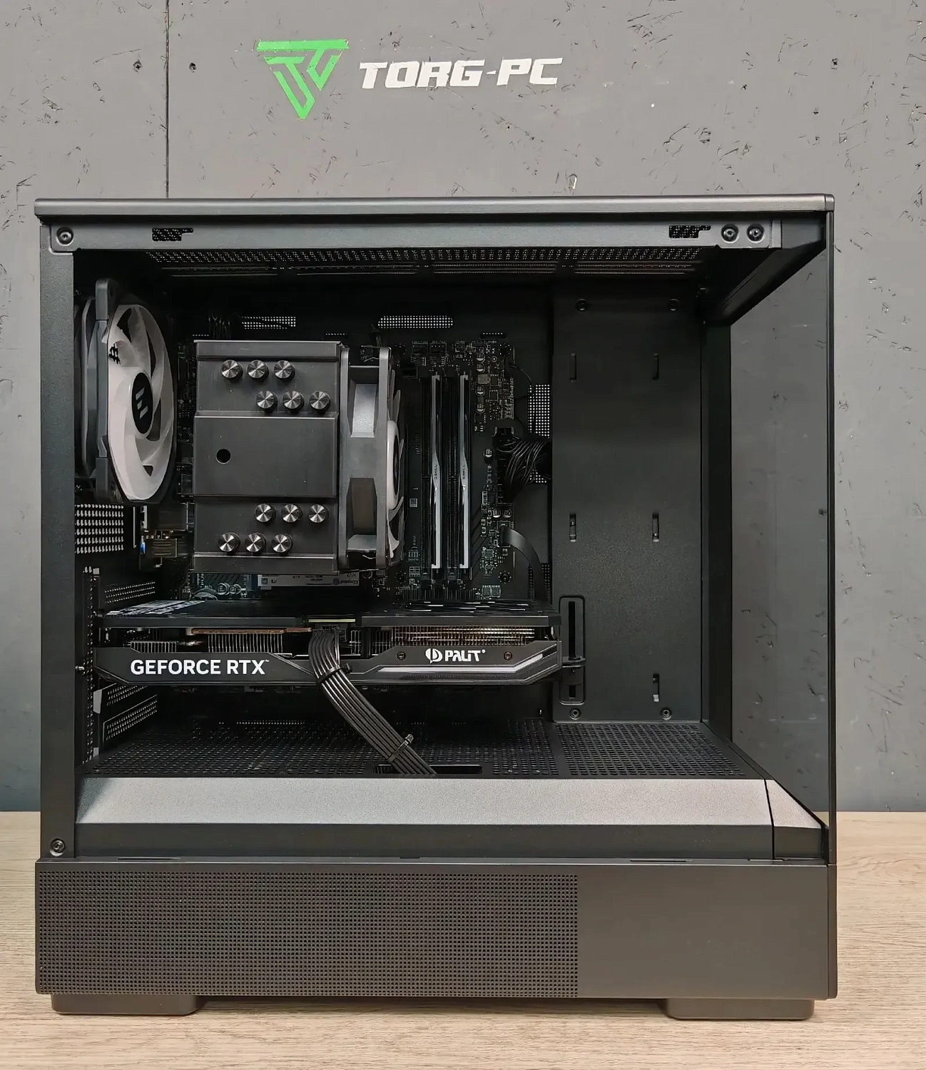 Игровой компьютер 990484 (Ryzen 7 5700X 3 ГГц/AMD B550/32 ГБ 3,2 ГГц/1024 ГБ SSD/RTX 5070 12 ГБ/Wi-Fi/750W/MSI MAG FORGE M100R ARGB)