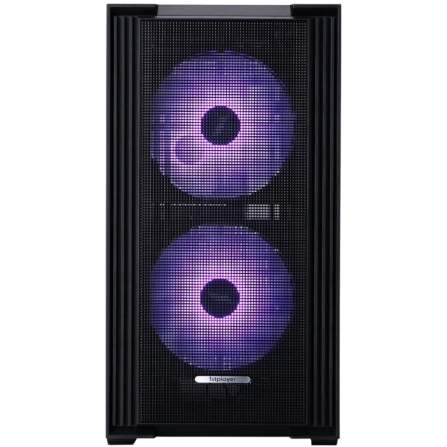 Компьютерный корпус 1STPLAYER AU6 ARGB Black (AU6-BK-2FA7-14-2FA7R-1FA7) купить! 