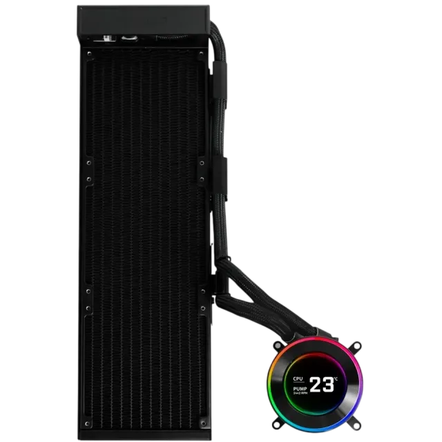 Система водяного охлаждения Lian Li HydroShift II LCD-C 360N Black (GHS2LCD36B) (G89.GHS2LCD36B.R0) купить! 