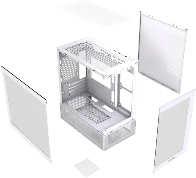 Компьютерный корпус Powercase Vision Micro M2 TG White (CVMWM2-L0) купить! 