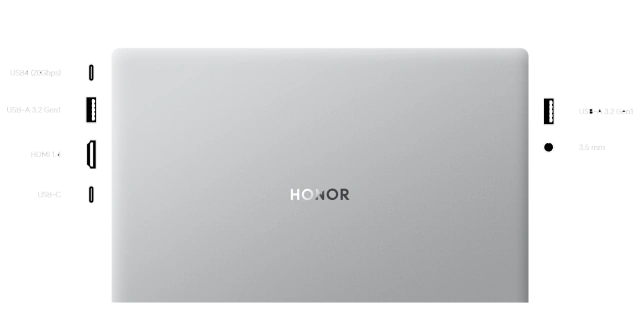 Ноутбук HONOR MagicBook X16 (AMD Ryzen 7 7735HS/16.1" 1920x1080/16Gb/512Gb SSD/AMD Radeon 680M/Win 11 Home) Серебристый - фото