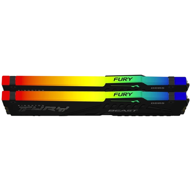 Оперативная память DDR5 32 Gb 5600 MHz Kingston FURY Beast RGB EXPO Black (KF556C36BBEAK2-32) купить! 