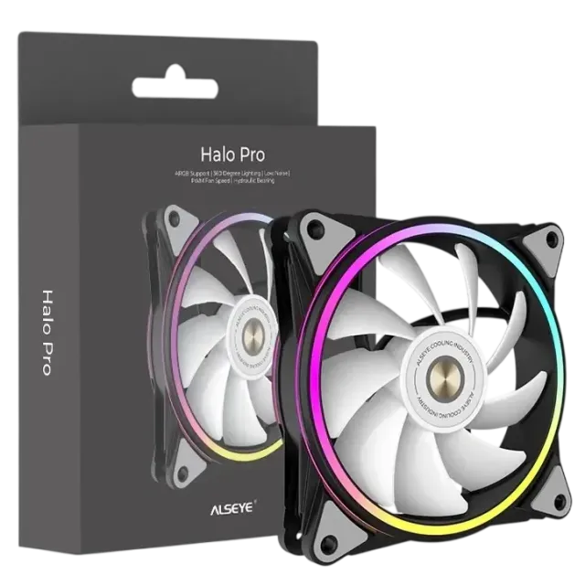 Вентилятор для корпуса ALSEYE ARGB Black HALO PRO B PWM купить! 
