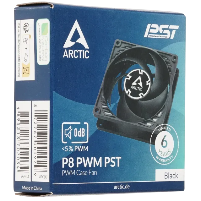 Вентилятор для корпуса Arctic Cooling ARCTIC P8 PWM PST Black/Black ACFAN00150A купить! 
