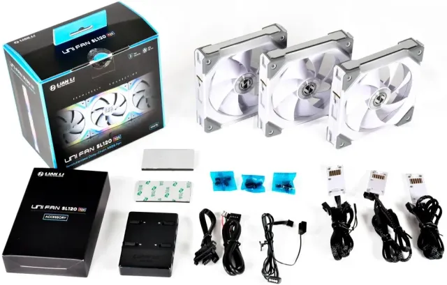 Комплект вентиляторов для корпуса Lian Li UNI FAN SL120 ARGB White (G99.12UF3W.R0) купить! 