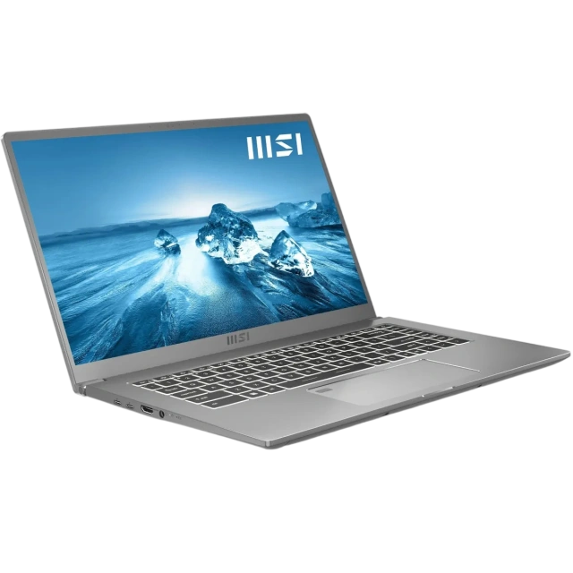 Ноутбук MSI Prestige 15 A12UC-222RU (Core i5-1240P/15.6" FHD/16Gb/512Gb SSD/NVIDIA GeForce RTX 3050/Win 11 Home) Серебристый - фото