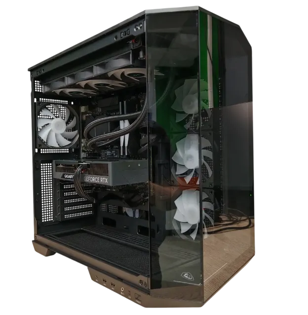 Игровой компьютер 989818 (Ryzen 9 7900X 4,7 ГГц/AMD B850/32 ГБ DDR5 6 ГГц/2048 ГБ SSD/RX 9070 XT 16 ГБ/Wi-Fi/1000W/MSI MAG Pano 100R PZ Black) - купить по выгодной цене!