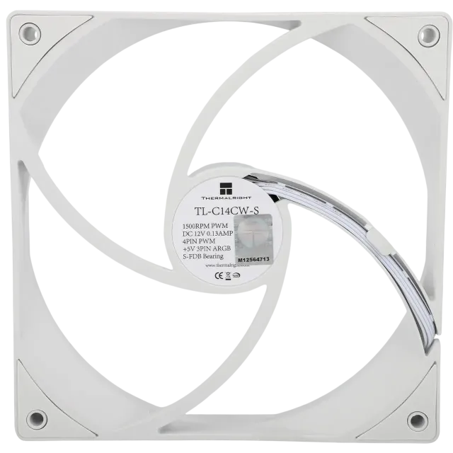 Вентилятор для корпуса Thermalright TL-C14CW-S ARGB White (TRTLC14CWS) купить! 