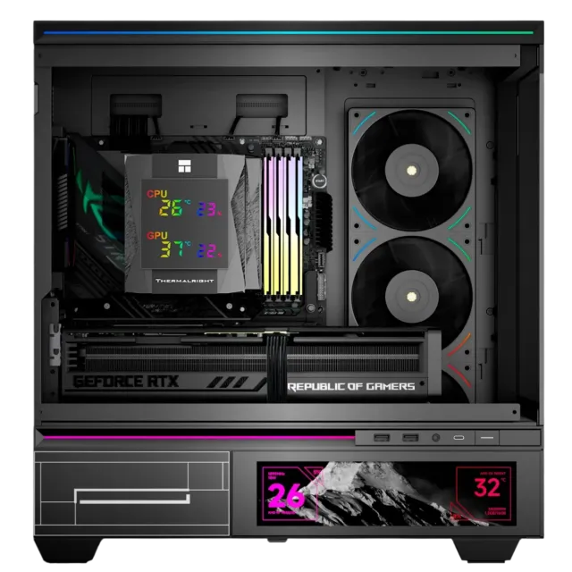 Кулер для процессора Thermalright Royal Knight 120 Digital Black (TRRK120DB) купить! 
