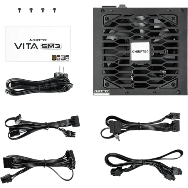 Блок питания Chieftec 750W Vita SM3 BPX-750-C 16 Pin (PCIe 5.0 Connector Cable Details) купить! 