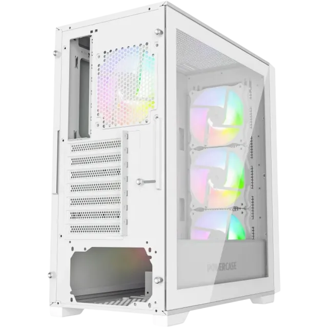 Компьютерный корпус Powercase ByteFlow TG ARGB White (CBFW-A4) купить! 