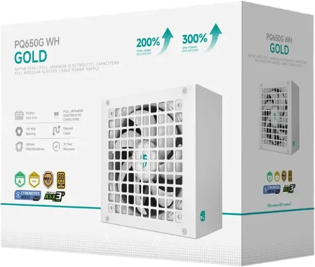Блок питания Deepcool 650W GAMERSTORM PQ650G WH 16 Pin (PCIe 5.0 Connector Cable Details) купить! 