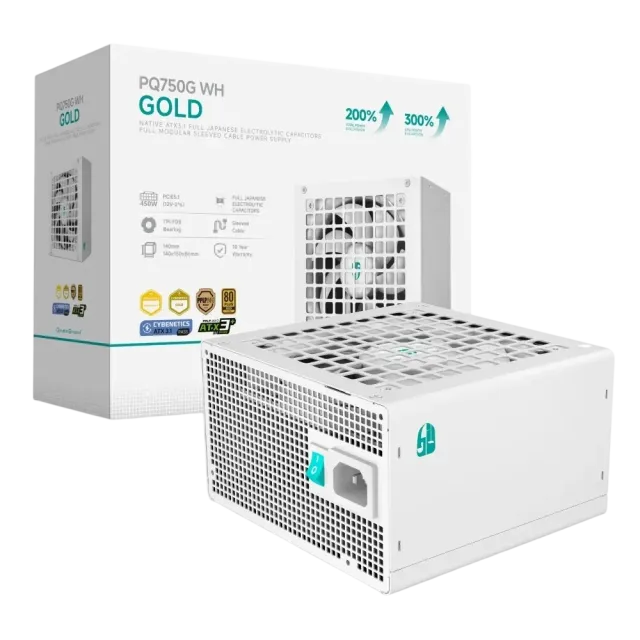 Блок питания Deepcool 750W GAMERSTORM PQ750G WH 16 Pin (PCIe 5.0 Connector Cable Details) купить! 