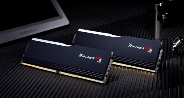 Оперативная память DDR5 64 Gb 6000 MHz G.Skill RIPJAWS M5 RGB Black (F5-6000J3040G32GX2-RM5RK) купить! 