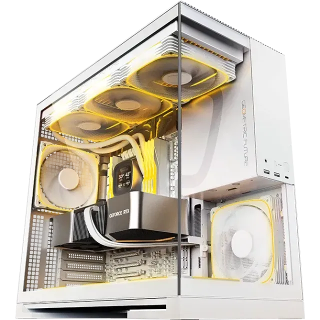 Компьютерный корпус Geometric Future Model 5 ARGB White with fans (1AM5WKWT01100) купить! 