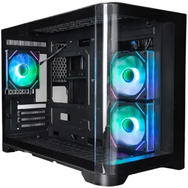 Компьютерный корпус 1STPLAYER UVIEW UV6 ARGB Black (UV6-BK-2FC7R-1FC7) купить! 