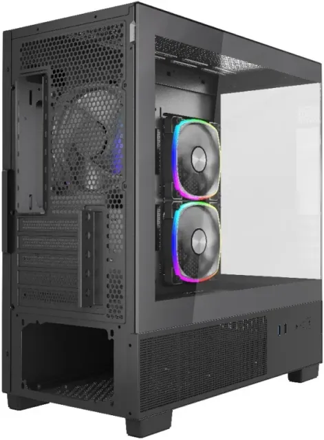 Компьютерный корпус Powercase Vision Micro M3B TG ARGB Black (CVMMB-A3) купить! 