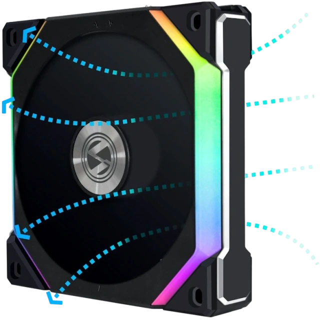 Вентилятор для корпуса UNI FAN SL Reverse ARGB Black V2 купить! 
